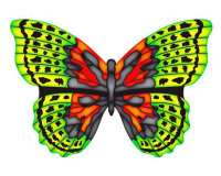 MiniMylar Kite Butterfly Green